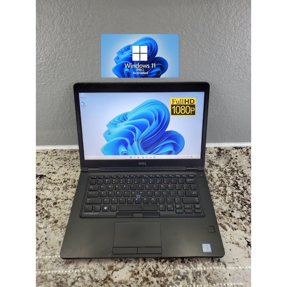 Dell Latitude 14" Laptop i7-8650U 8GB DDR4 120GB NVMe Windows 11 Pro Camera
